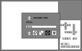 Crossword atari screenshot